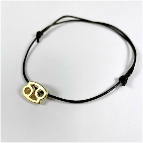 Браслет из чёрной нити Знаки Зодиака - Рак