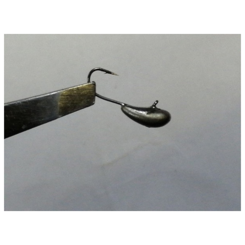 Мормышка Чесночинка с ухом цвет:Серебро 4мм 0.5гр 10шт