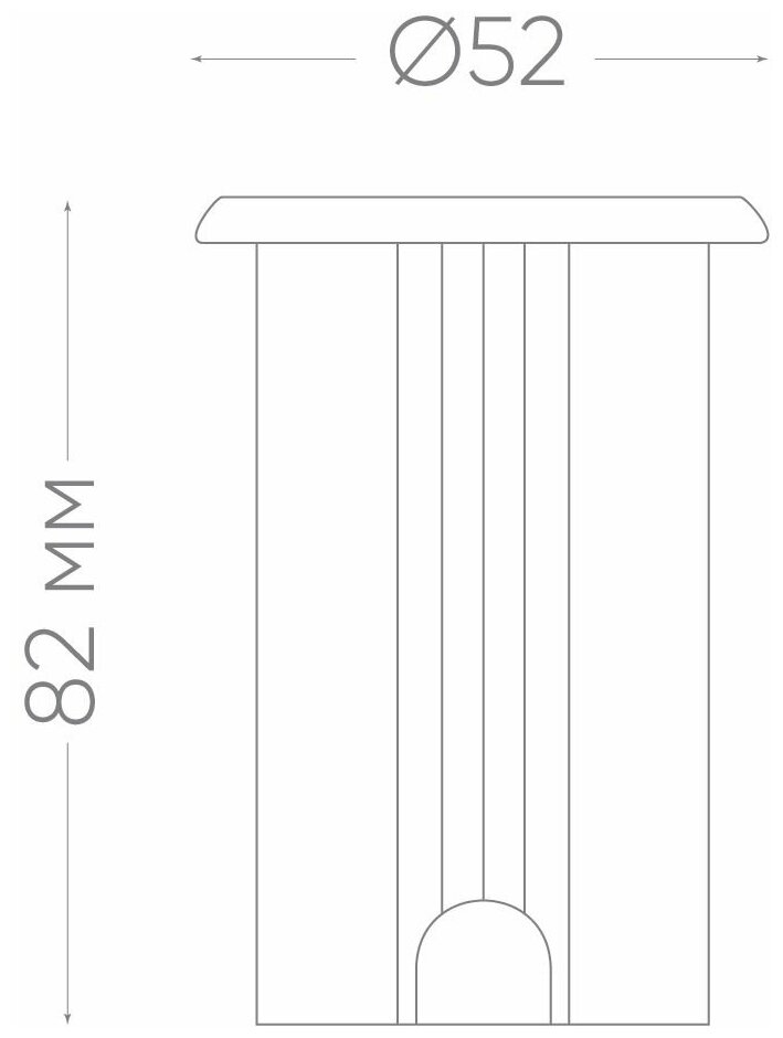 Светодиодный светильник, D52*H82, 1W AC12V 2700K IP68, SP2812 арт. 32162