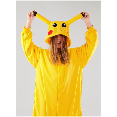 Кигуруми Пикачу Кигужама, размер 182-192, желтый