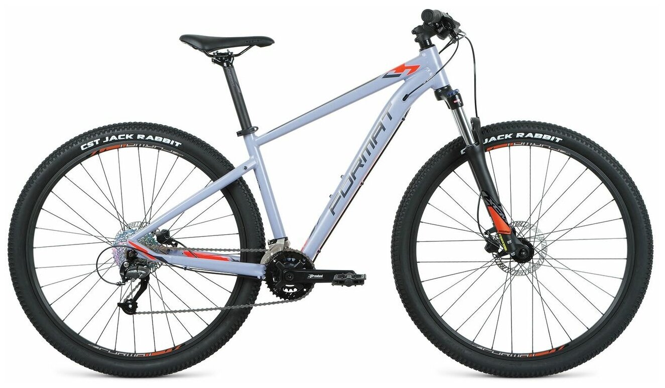 Велосипед Format 1413 27,5" (2021) (Велосипед FORMAT 1413 27,5 (27,5" 18 ск. рост. L) , серый матовый, RBKM1M37E018)