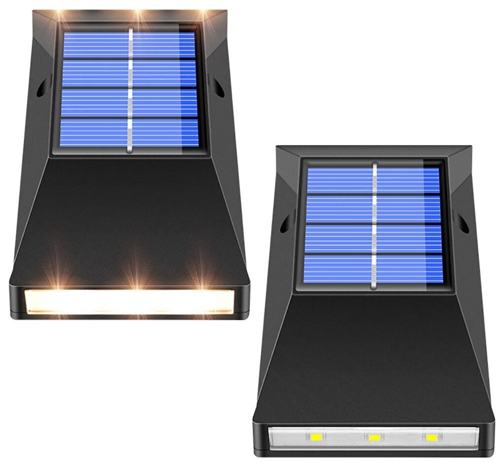Светильник садовый Старт двусторонний на солнечной батарее IP65 12 x 63 x 3 см