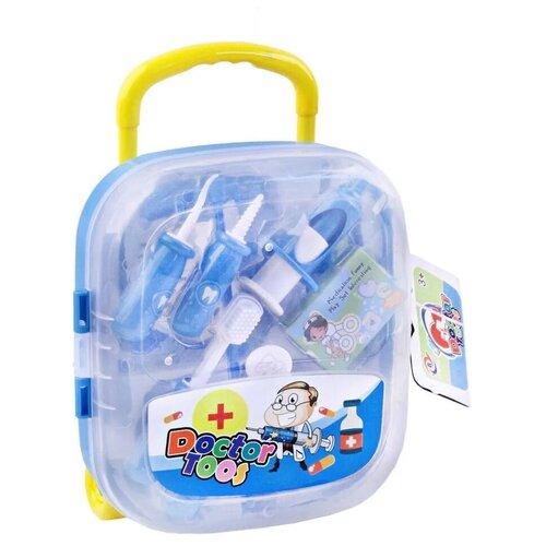 Детский набор доктора в чемоданчике на колесах с ручкой детский набор доктора в чемоданчике на колесах с ручкой