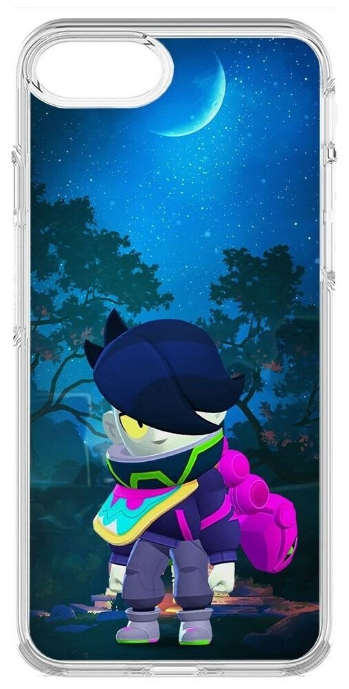 Силиконовый чехол / накладка Krutoff Clear Case Brawl Stars-Орочи Эдгар для iPhone 6S