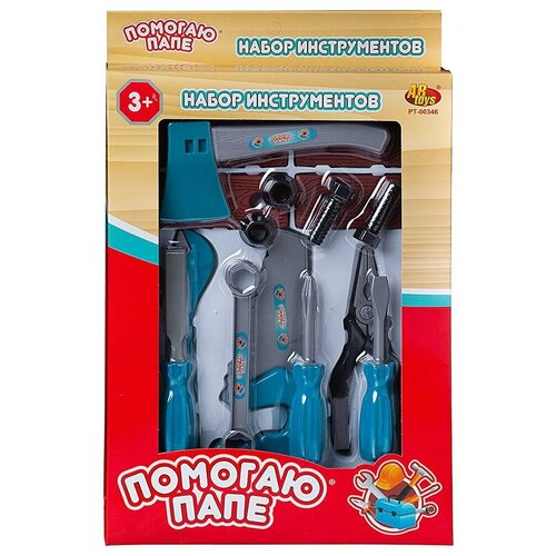 Игровой набор ABtoys Помогаю Папе Набор с топором Инструменты 16 предметов PT-00346w1-no 449₽