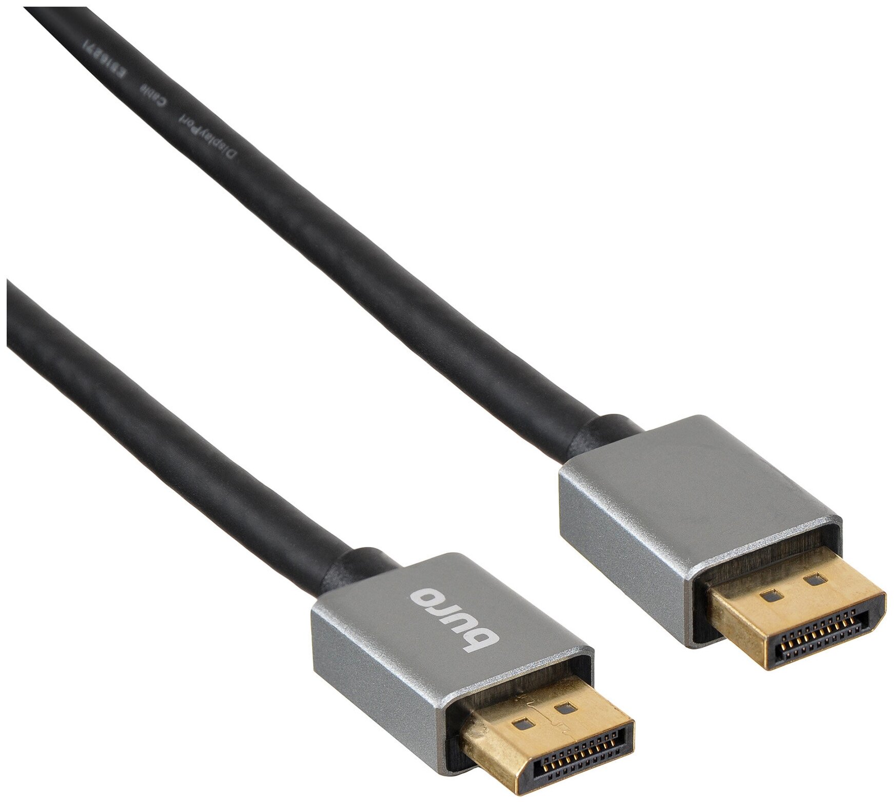 Кабель аудио-видео Buro DisplayPort (m) - DisplayPort (m) , ver 1.4, 10м, GOLD, черный [bhp-dpp-1.4-10g]