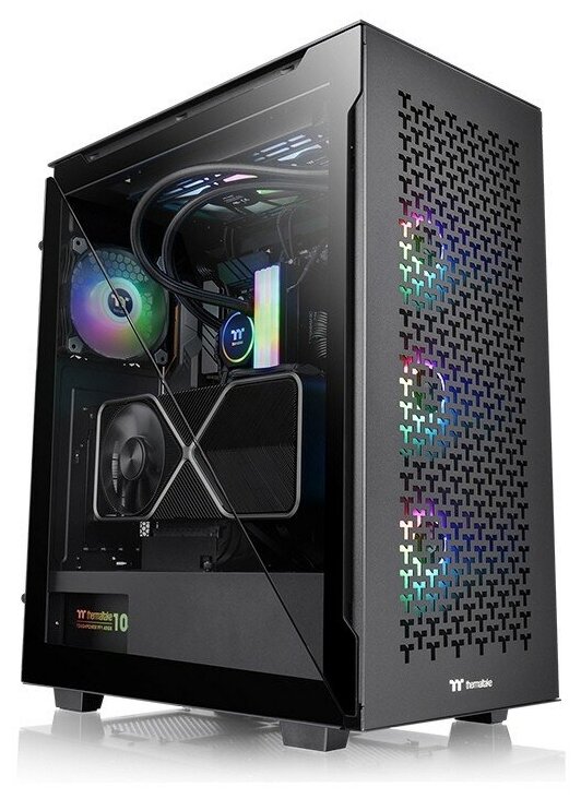 Корпус Thermaltake Divider 500 TG Air Black ATX, mATX, Mini-ITX, Midi-Tower, без БП, с окном, 2xUSB 3.0, USB Type-C, Audio CA-1T4-00M1WN-02