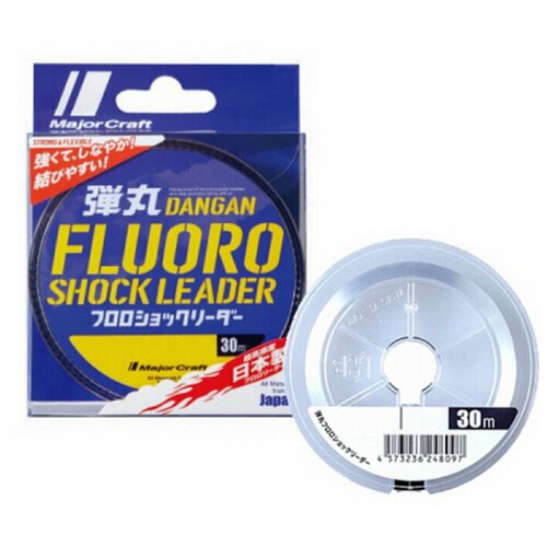 Флюорокарбон MAJOR CRAFT DANGAN FLUORO SHOCK LEADER 30m 0.738mm/70lb 34.1kg #20