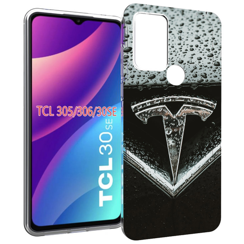 Чехол MyPads tesla тесла 1 для TCL 30SE / TCL 305 / TCL 306 / TCL 30E задняя-панель-накладка-бампер чехол mypads renault рено 1 для tcl 30se tcl 305 tcl 306 tcl 30e задняя панель накладка бампер