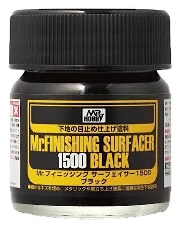 фото Gunze Sangyo Mr. Hobby Грунтовка Mr. Finishing Surfacer 1500 Black, 40 мл
