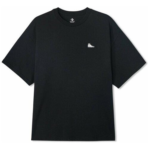 Футболка унисекс Converse Loose Fit Left Chest Sneaker Patch Back Hit Tee 10023850001 черная (S)