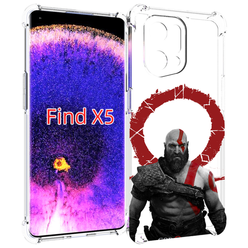 Чехол MyPads God-of-War для Oppo Find X5 задняя-панель-накладка-бампер