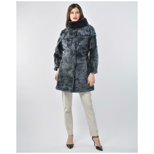 Шуба из меха козы с отделкой из меха норки, Marco Ricci, 42 итальянский, 42 российский