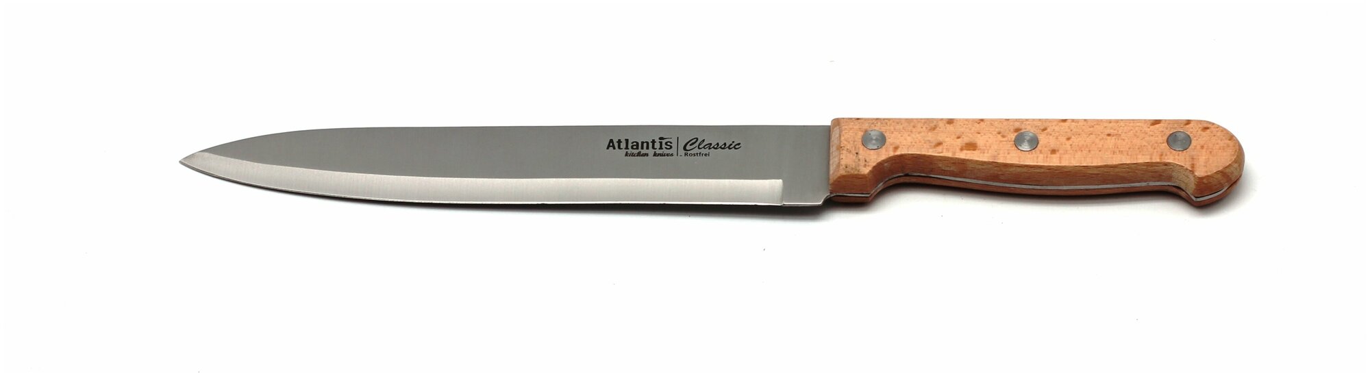 Нож для нарезки "Atlantis" 19 см, светлое дерево, 24813-SK