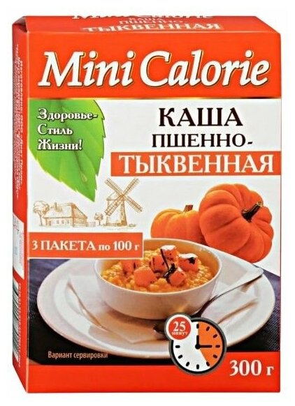 Каша пшённо-тыквенная Mini Calorie, 3× - фотография № 4