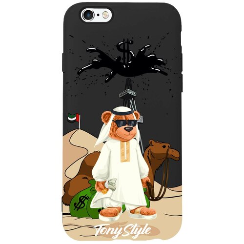 Черный силиконовый чехол для iPhone 6/6s Tony Style Дубай
