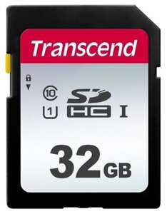 Карта памяти Transcend 300S SDHC UHS-I U1 32Gb (95/20 MB/s)