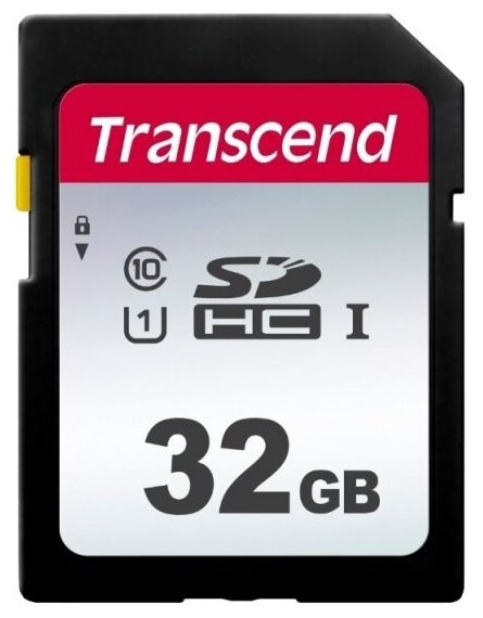 Карта памяти Transcend 300S SDHC UHS-I U1 32Gb (95/20 MB/s)