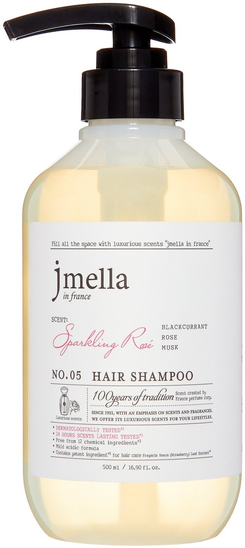 JMELLA IN FRANCE SPARKLING ROSE HAIR SHAMPOO Шампунь для волос 