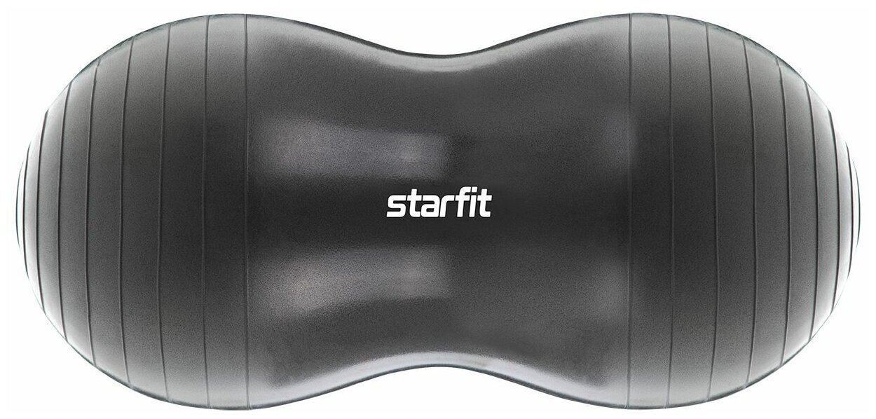 Фитбол STARFIT GB-802 "Арахис", 50*100 см, 1200 гр. без насоса, темно-серый (антивзрыв);