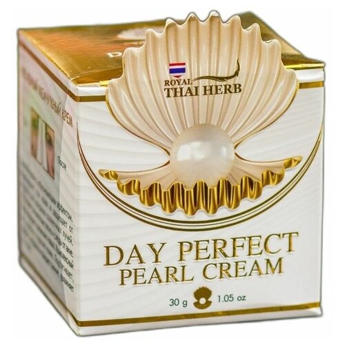 Антивозрастной дневной крем для лица с экстрактом белого жемчуга и коллагеном, Royal Thai Herb 30 г
