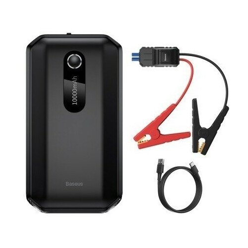 Пуско-зарядное устройство Baseus CGNL020101 Super Energy Air Car Jump Starter 10000 мАч пиковый ток 1000А Black 389000₽