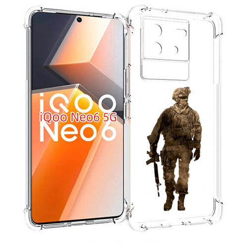 Чехол MyPads call-of-duty мужской для Vivo iQoo Neo 6 5G задняя-панель-накладка-бампер чехол mypads call of duty мужской для oppo a57 5g 2022 задняя панель накладка бампер