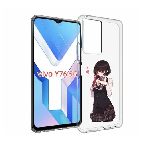 Чехол MyPads Persona 5 - Makoto Niijima для Vivo Y76 5G задняя-панель-накладка-бампер чехол mypads persona 5 makoto niijima для vivo x note 5g задняя панель накладка бампер