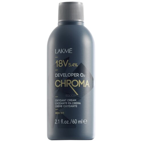 Lakme Крем-окислитель(оксид, оксидант) 18V 5,4% стабилизированный CHROMA DEVELOPER, 60 мл