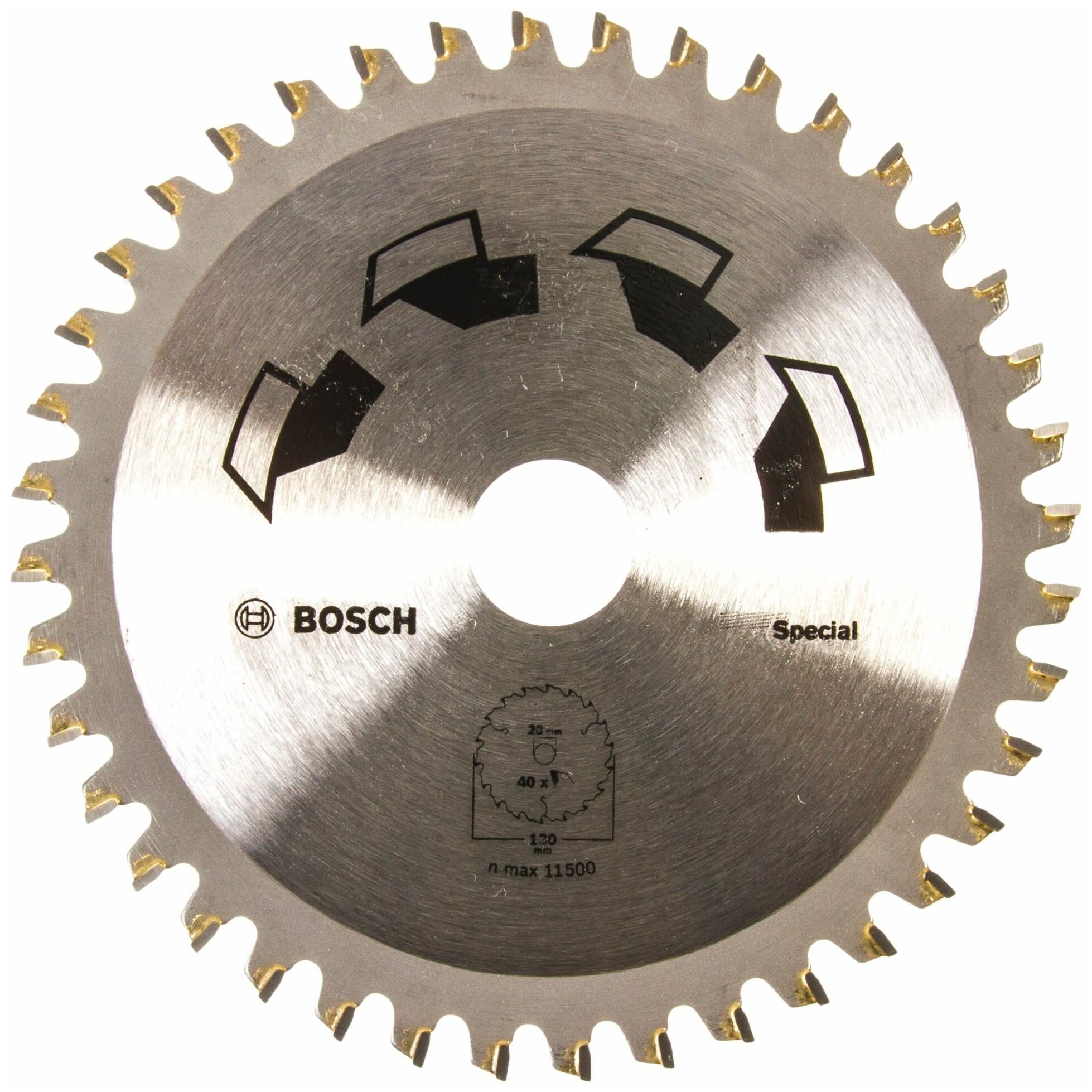 Циркулярный диск (130x20/16 мм; 40 зубьев) SPECIAL Bosch 2609256884