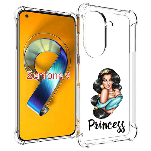 Чехол MyPads Принцесса-Жасмин женский для Asus Zenfone 9 (AI2202) задняя-панель-накладка-бампер