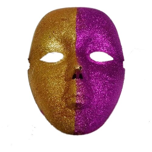 маска венецианская вольто экспоприбор Маска карнавальная венецианская Вольто золото + фуксия