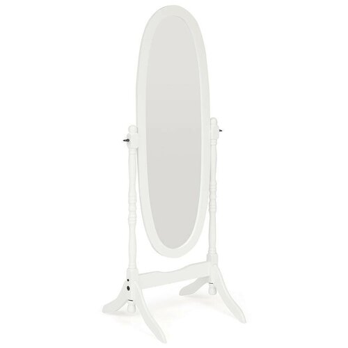 Зеркало TetChair NY-4001, дерево, 52,5х51х150 см, white (белый)
