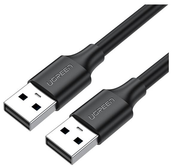 Кабель UGreen US102 USB 2.0 - USB 2.0, 1 м, 1 шт, черный