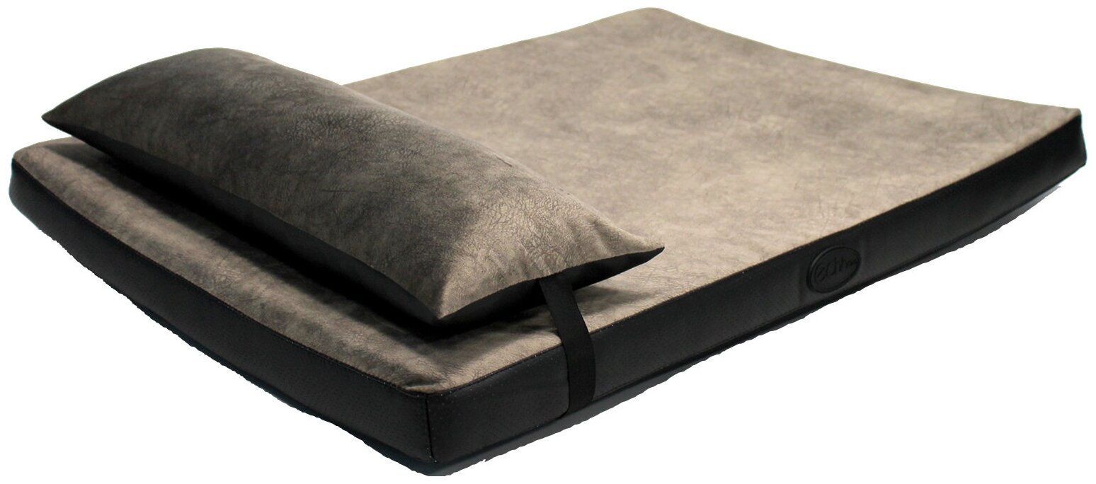 Лежак для собак 80Х60Х6 см ECHHOO с подушкой, серый, L - фотография № 5