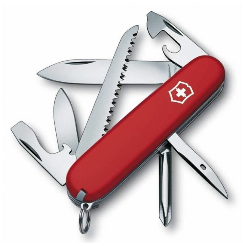 Нож перочинный Victorinox Hiker (1.4613) 91мм 13функций красный карт. коробка