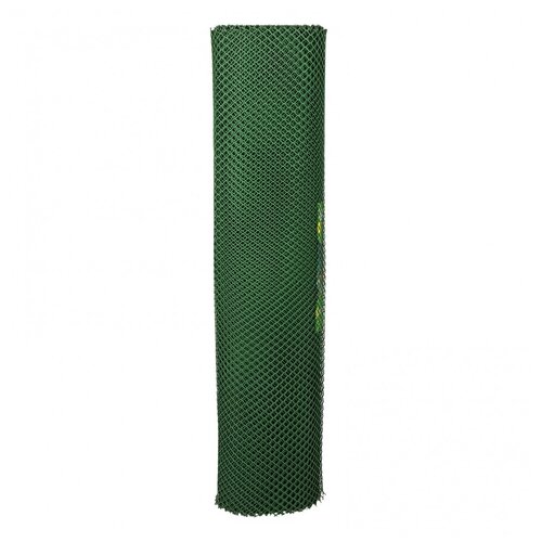 Решетка заборная в рулоне, 1.6 х 25 м, ячейка 22 х 22 мм, пластиковая, зеленая, Россия