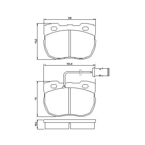 BOSCH 0986424287 колодки тормозные дисковые перед