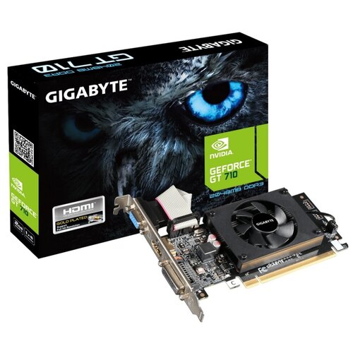 Видеокарта PCIE8 GT710 2GB GDDR3 GV-N710D3-2GL V2.0 GIGABYTE