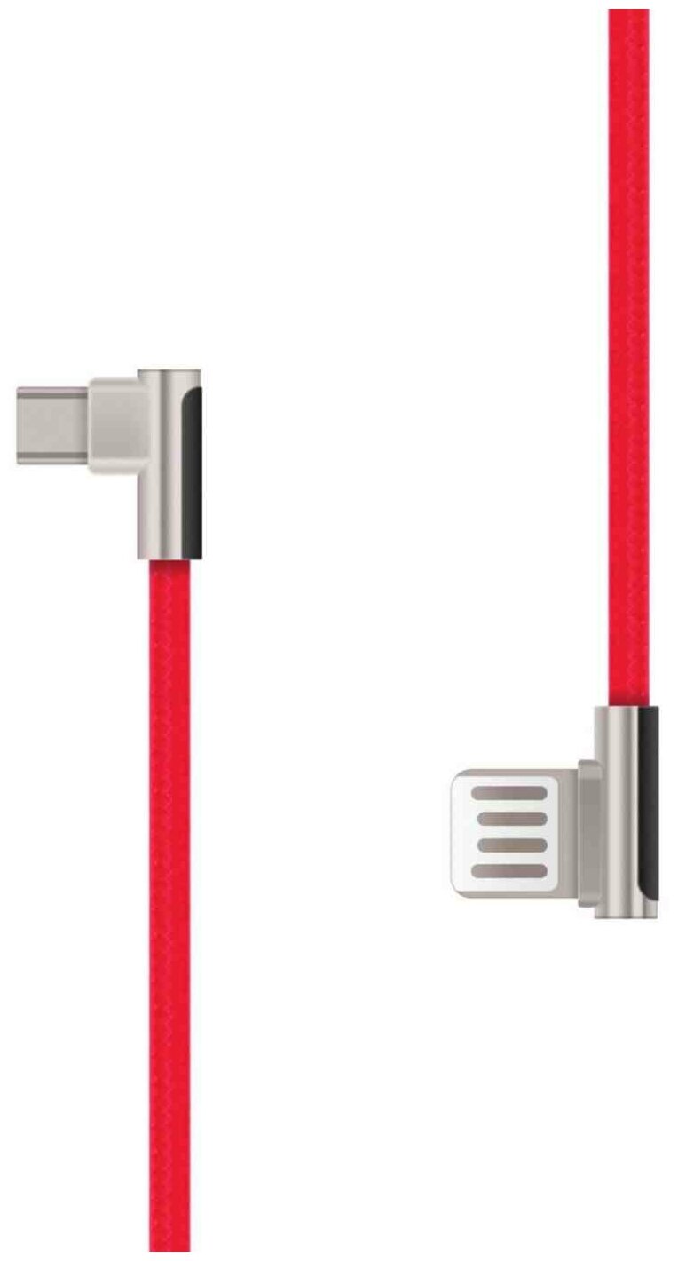фото Кабель Rombica Digital CB-06 USB - USB Type-C текстиль 1м красный