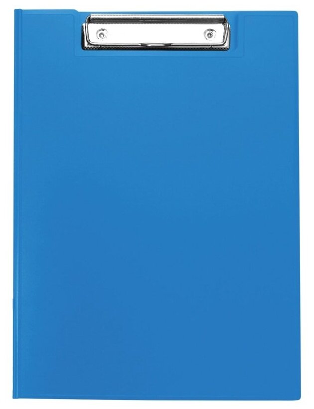 Папка-планшет с зажимом OfficeSpace А4, пластик, синий (245658)