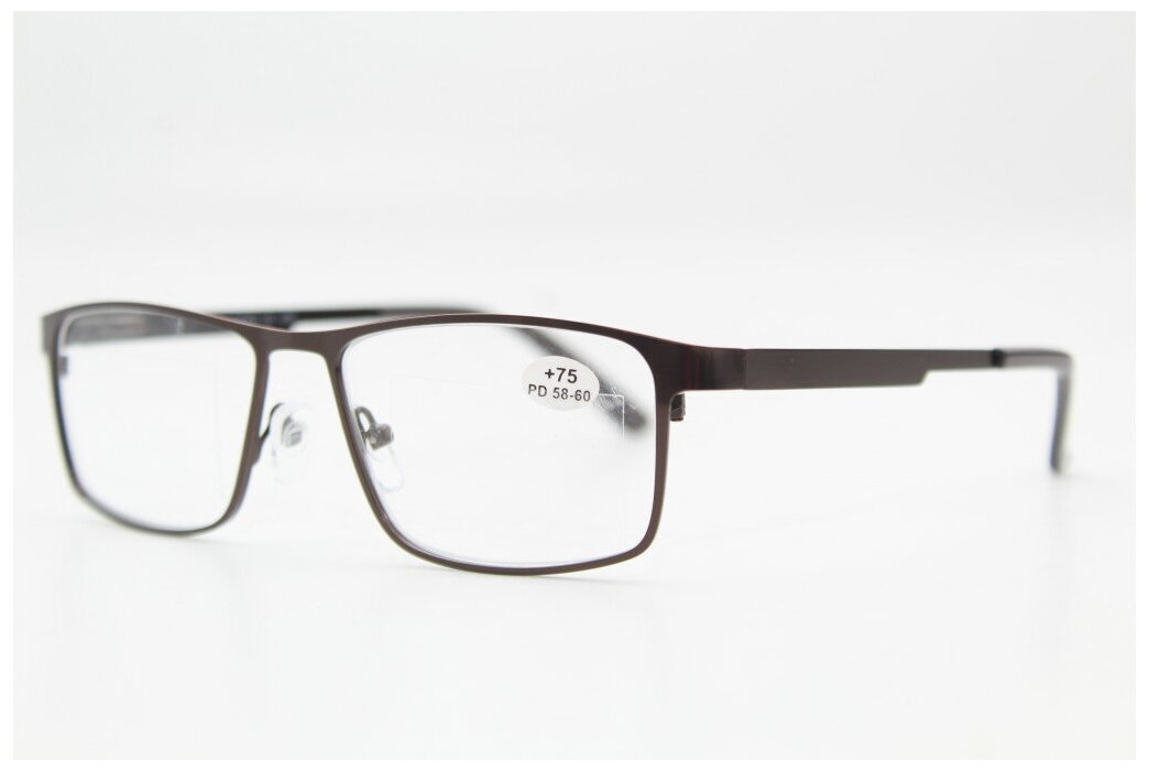 Готовые очки для зрения с флекс душками, межцентр 58-60 (темно-коричневые)