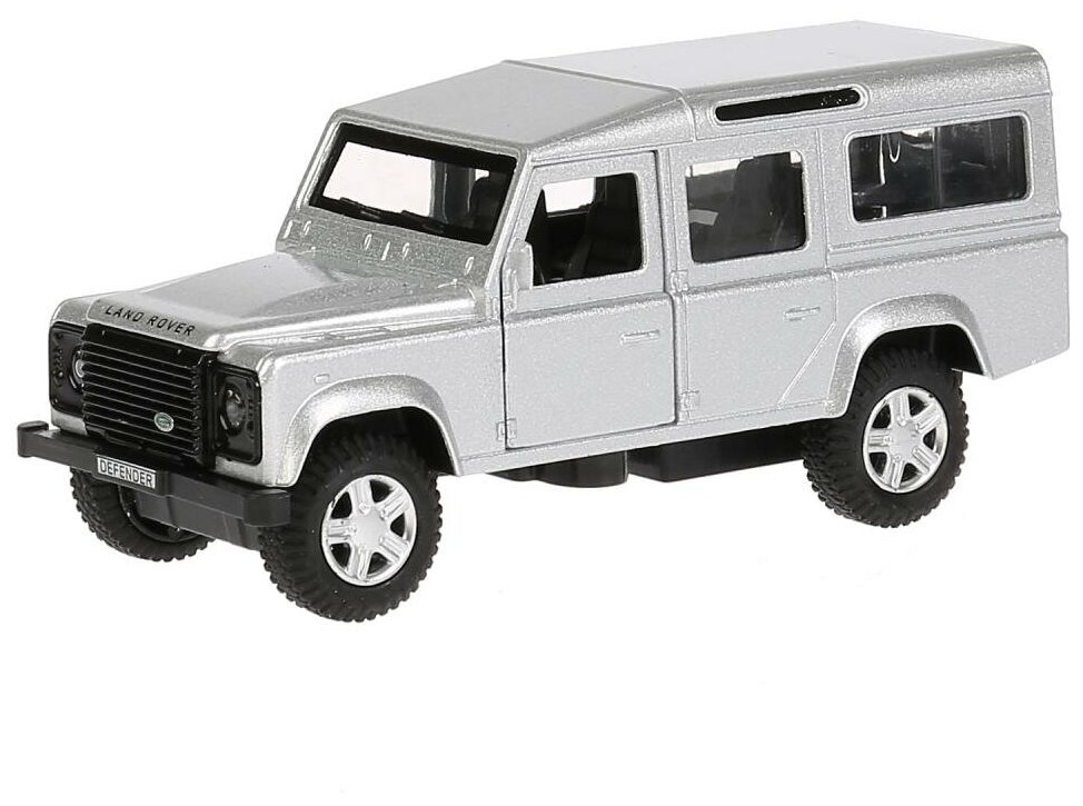 Модель машины Технопарк Land Rover Defender, серебристая, инерционная DEFENDER-SL