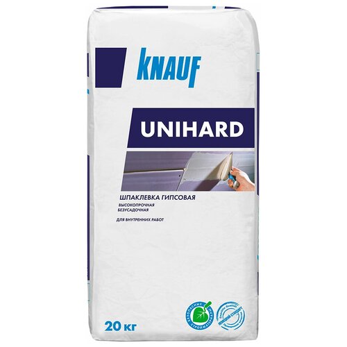 КНАУФ Унихард шпаклевка гипсовая высокопрочная (20кг) / KNAUF Unihard шпаклевка гипсовая высокопрочная безусадочная (20кг)