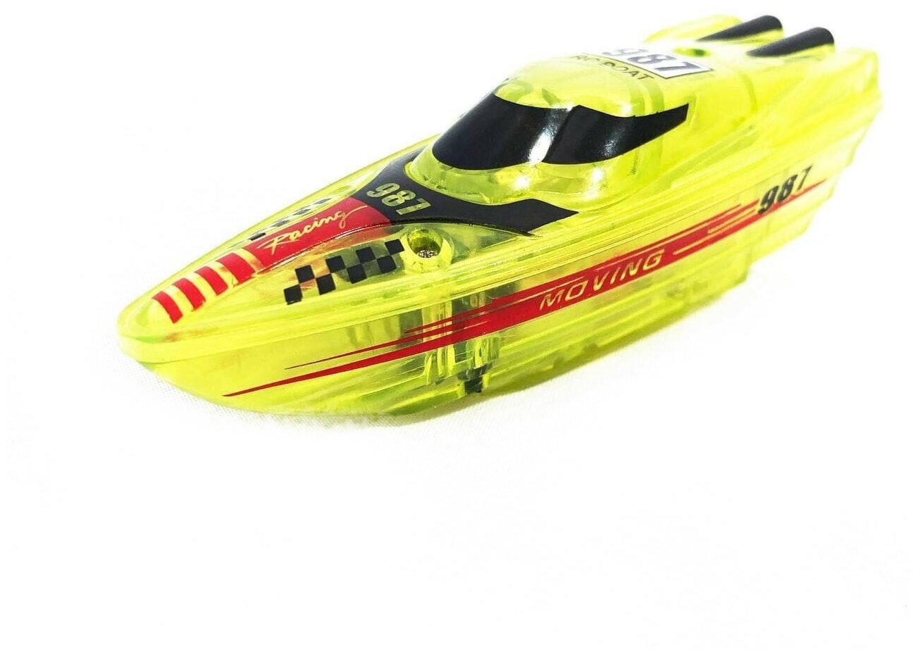 Мини катер на радиоуправлении Mini boat 987 (8 см) Happy Cow RC987-Yellow (RC987-Yellow)