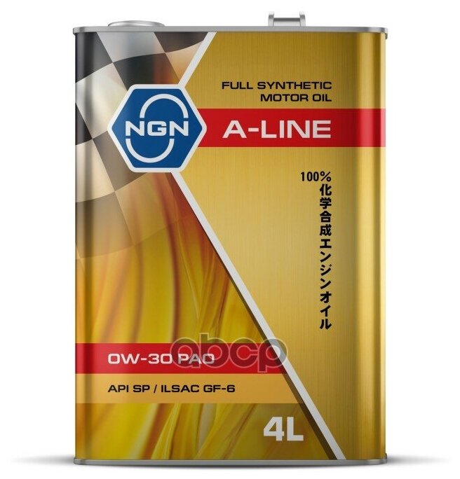 A-Line 0W-30 PAO SP ILSAC GF-6 4л (синт. мотор. масло) NGN V182575108