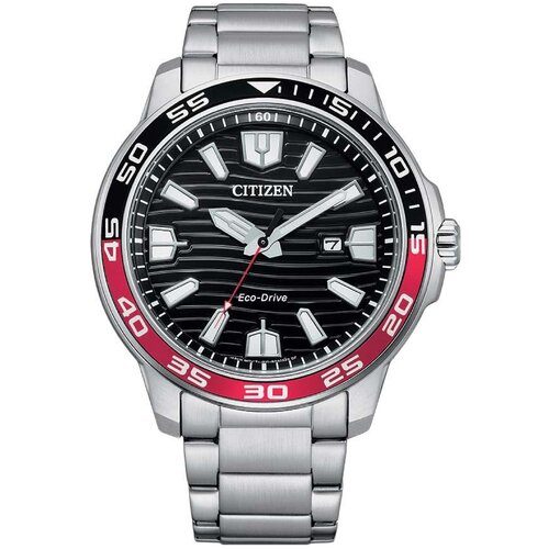 фото Наручные часы citizen японские наручные часы citizen aw1527-86e, серебряный, черный