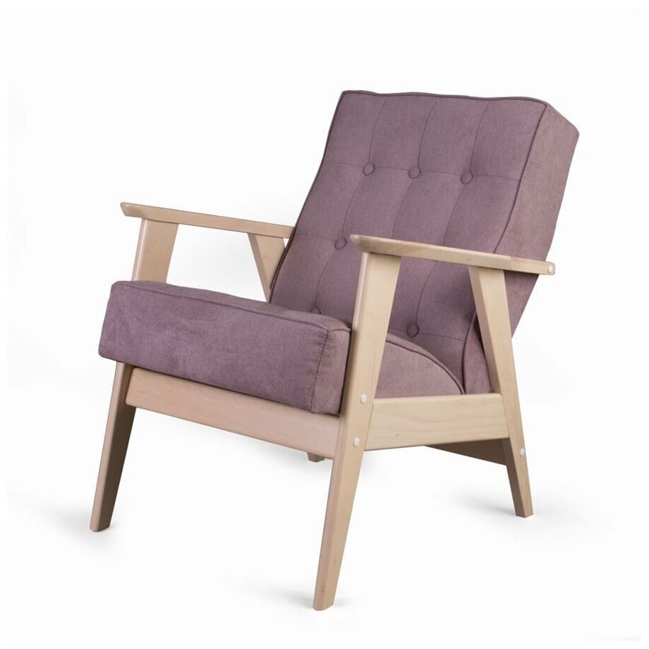 Кресло ретро (беленый дуб / RS 12 - розовый)