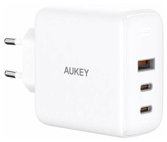 Зарядное устройство Aukey Omnia Mix3 90W 3-Port PD Charger, White [PA-B6SW]