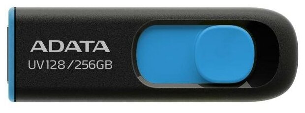 256GB ADATA UV128 USB Flash [AUV128-256G-RBE] USB 3.0, Blue, RTL